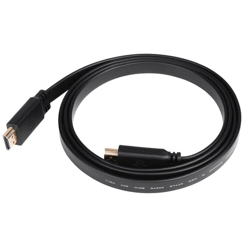 SilverStone Tek Premium Flat 1500mm HDMI Cable with 24k Gold-Plated Connector CPH02B-1500