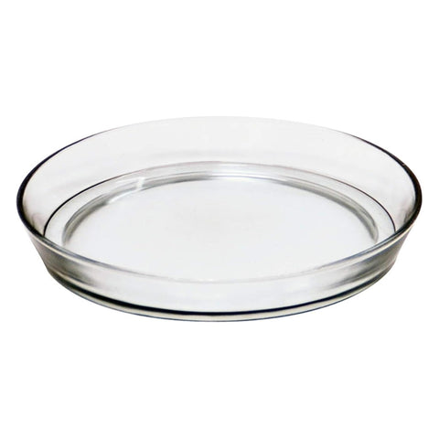 Oakestry Clear Glass Plant Tray Terrarium Saucer Decorative Pot Base Indoor Outdoor Tabletop Display Drip Catcher for Succulent Bonsai Candle Holder