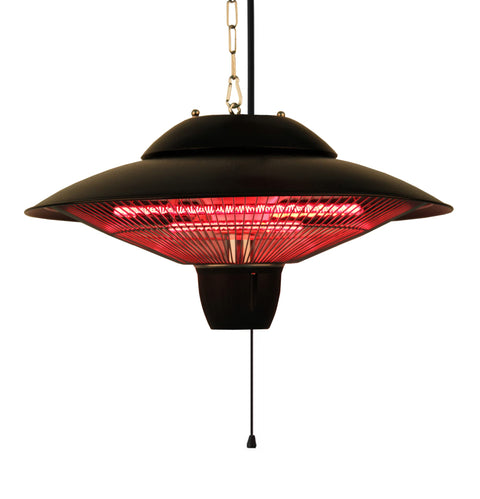 Ener-G+ Indoor/Outdoor Ceiling Electric Patio Heater, Black