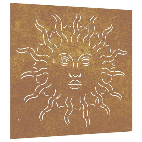 vidaXL Garden Wall Decoration Starts as normal metal, rusts over time