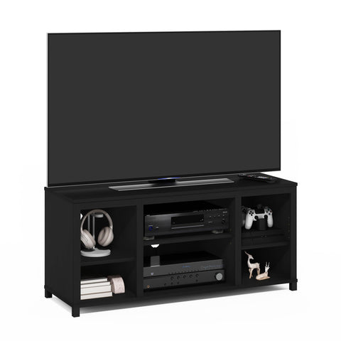 Furinno Classic TV Stand with Shelves for TV up to 55 Inch Americano