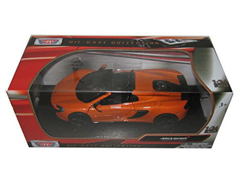 Showcasts Collectibles McLaren 650S Spider Convertible 1/24 Scale Diecast Model Car Orange