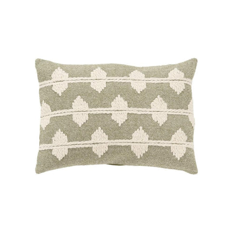 Rizzy Home DSFabricsCES Cotton Throw Pillow, 14 x 20 inches, Modern Decorative Pillow for Home