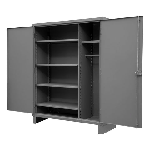 Durham Extra Heavy Duty Welded 12 Gauge Steel Wardrobe Cabinet, HDWC244878-5S95, 1900 lbs Shelf Capacity, 24" Length x 48" Width x 78" Height, 4 Shelves