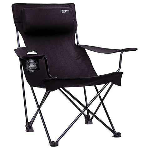 Travel Chair Classic Bubba Chair with Adjustable Pillow, Large Folding Chair for The Outdoors, 300-Pound Capacity, Black, One Size