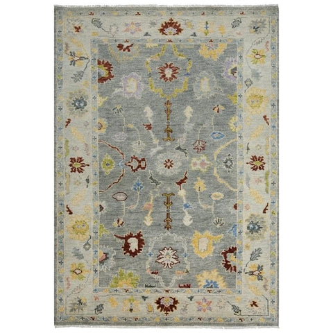 Alora Decor Muse 8' x 10' Gray/Beige/Gray/Yellow/Red Hand Knotted Area Rug