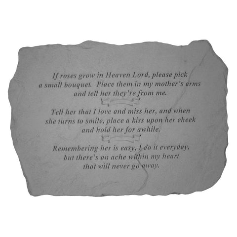 Design Toscano If Roses Grow in Heaven: Cast Stone Memorial Garden Marker