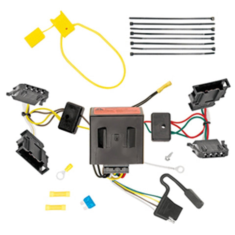 Tow Ready 118572 T-One Connector Assembly w/Upgraded Circuit Protected ModuLite HD Module , Black