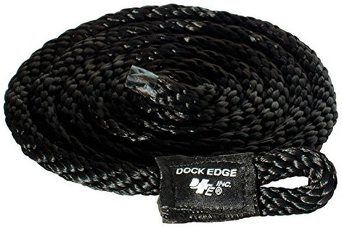 Dock Edge Fender Line - 3/8" x 5' - Black - 2-Pack