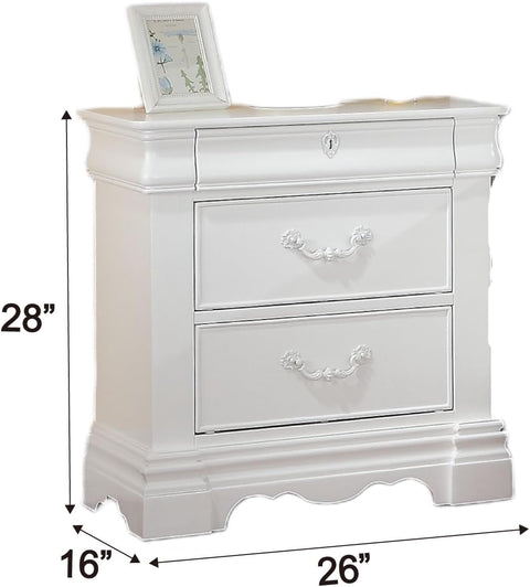 ACME Furniture Estrella Nightstand, White, One Size
