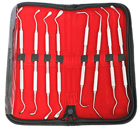 BDEALS 8 Pcs Sinus Lift Instruments Set Implant Dental Solid Handle Light Weight