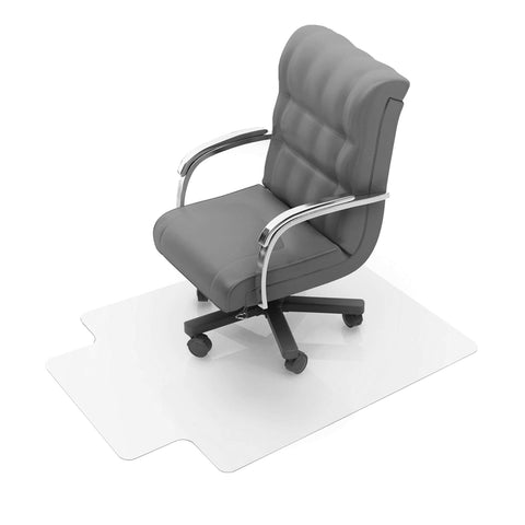 Ecotex Enhanced Polymer Lipped Chair Mat for Carpets up to 3/8Inch - 48Inch x 51Inch