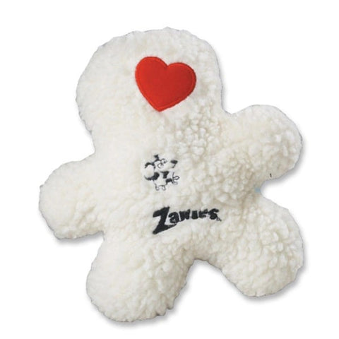 Zanies Embroidered Berber Boy Dog Toys, White