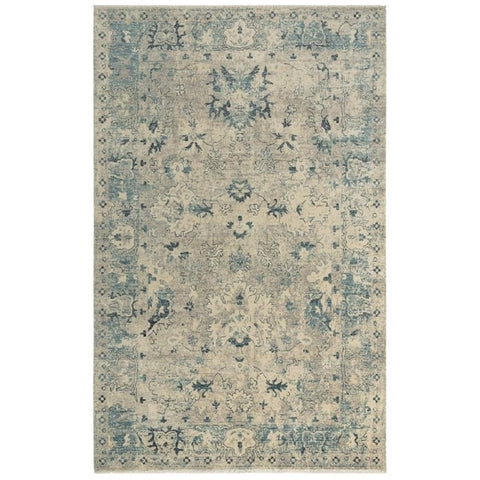 Rizzy Home Alora Decor Intrepid 8' x 10' Classical Beige/Blue/Ivory Hybrid Area Rug