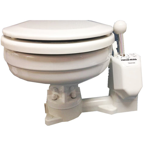 Raritan Fresh Head - Fresh Water Flush - Manual - Marine Size - Right Hand Operation