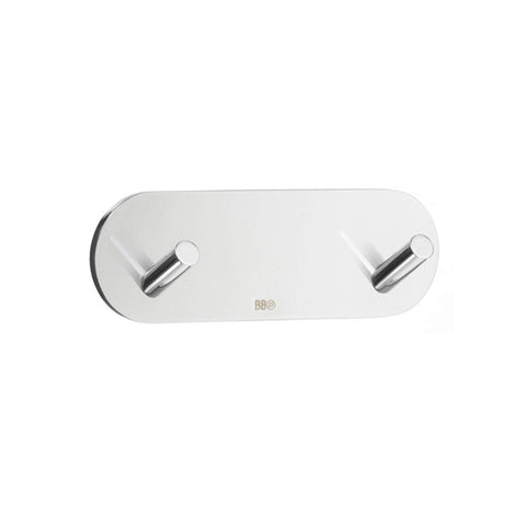 Smedbo Home Decorative Accessories Design Mini Double Hook Self Adhesive - Polished Stainless Steel