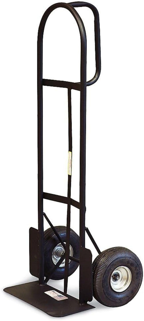 Milwaukee Hand Truck 30029 D-Handle Heavy-Duty Dolly with 18-Inch Toe Plate & Pneumatic Tires – Appliance, Warehouse, Delivery, Moving Hand Truck
