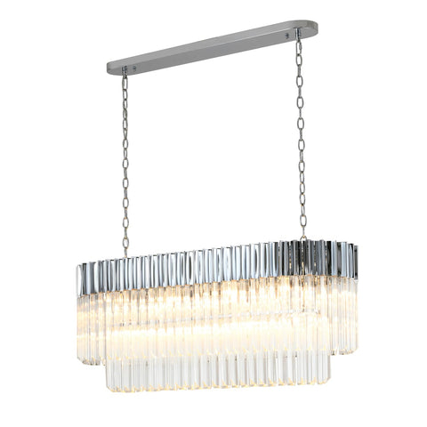 BETHEL INTERNATIONAL WE08C39CH 12-Light Chandelier, Chrome