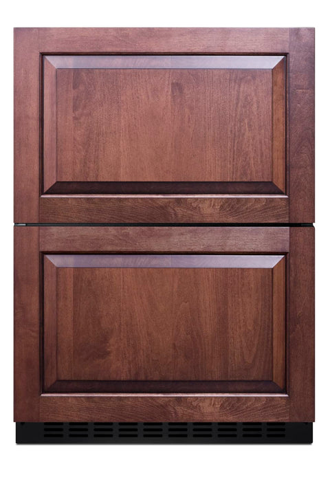 Summit 24” Two-Drawer Refrigerator-Freezer, 3.32 cu.ft.Capacity, ADA Compliant Design, Panel Ready*- ADRF244PNR (*Panels not included)