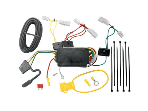 Tekonsha 118405 T-One® T-Connector Harness, 4-Way Flat, w/Circuit Protected ModuLite® Module, Compatable with 2014-2018 Mazda 3, 2003-2008 Mazda 6, 2007-2012 Mazda CX-7, 2007-2017 Toyota Camry, 2014-2019 Toyota Corolla, 2007-2014 Toyota FJ Cruiser Black