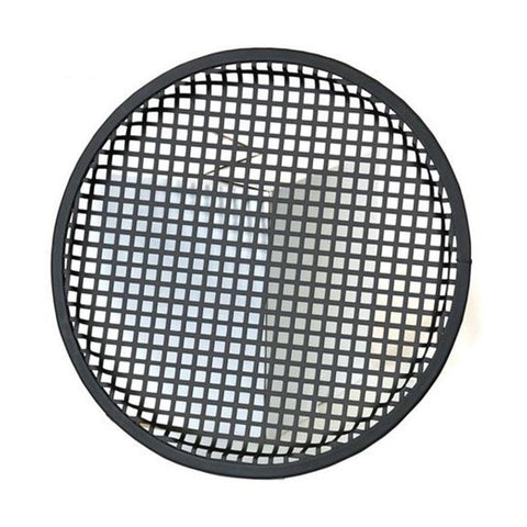 DEEJAY LED GR12 12-Inch Diameter Monster Grill Steel Mesh for 12-inch Woofers Durable Steel Construction Helps Protect Speakers from Impacts Rubber Edge, Black