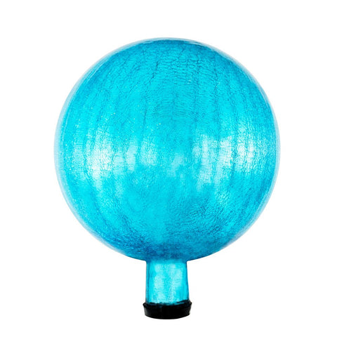 Achla Designs 10-Inch Crackle Gazing Globe Ball, Teal