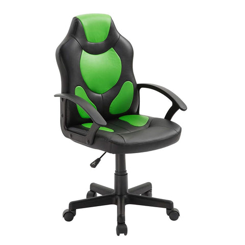 Techni Mobili Kids Gaming and Racing Chair with Wheels  Green