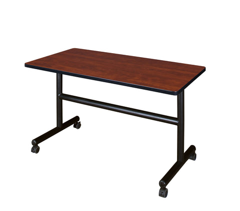 Regency Kobe Flip Top 48-inch x 30-inch Metal and Wood Training Table, Cherry (MKFT4830CH)