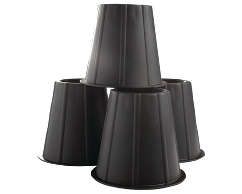 Range Kleen WWK0562 Black Under Bed Spacers 4 Pack 5.5 Inches Lift