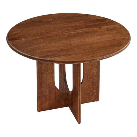 Modway EEI-6592-WAL Rivian Round 48" Wood Dining Table, Walnut