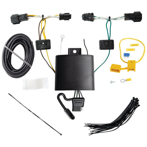 Tekonsha 118872 T-One Wiring Connector Assembly, 4-Way Flat, Black, Compatible with 2022 Kia EV6