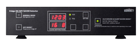 Summit HBOX168 Hotel Energy and Noise Saving Box, Black