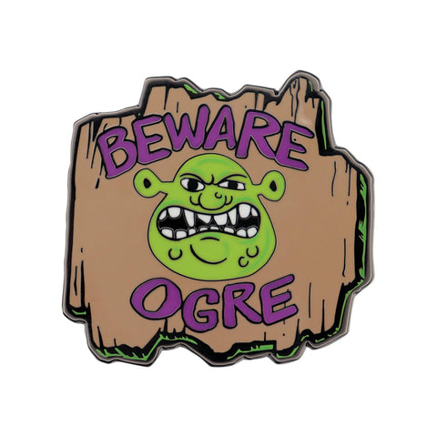 Shrek "Beware Ogre" Limited Edition Enamel Pin | Badge Accessory For Lanyard, Backpack