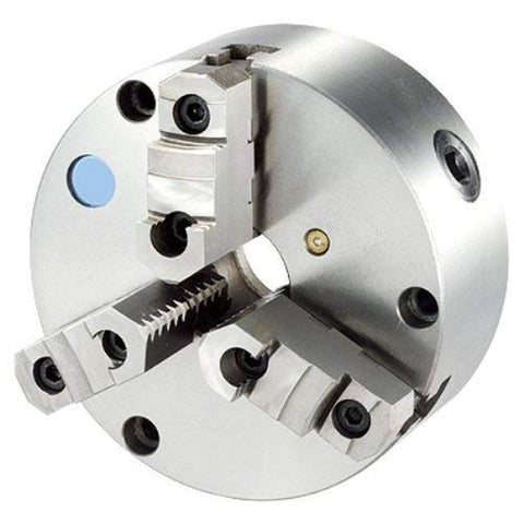 HHIP 3900-3430 3 Jaw Chuck with Front Mount and Top Reversible, Plain Back, 6"