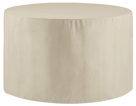 Round Outdoor Dining Table Furniture Cover Tan