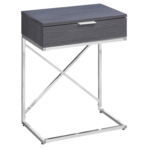Monarch Specialties I Accent, END Table, Night Stand, GREY
