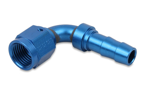 Earl's Performance 709167 Super Stock Blue and Red Anodized Aluminum -6AN 90-Degree Angled Push-on Hose End (709167ERL)