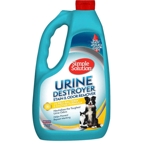 Simple Solution Urine Destroyer, Pet Urine Enzyme Cleaner, Gallon