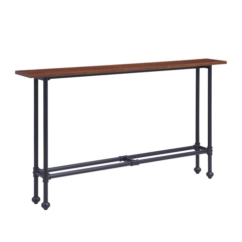 SEI Furniture Agnew Skinny Console Table, black (AMZ0906MC), 56 in x 8 in x 30 in