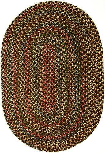 Rhody Rug Katie KA33 Brown 7' x 9' Oval - Braided Area Rug, Home Decor, Floor Mat or Bedroom Rug - Easy Care, Ideal for High Traffic Areas in Hallway and Living Room - Made in USA