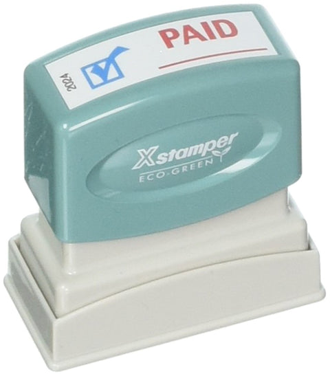 SHACHIHATA INC Xstamper Red/Blue Paid Title Stamp (XST2024)