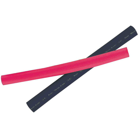 Ancor 306602 Marine Grade Electrical Adhesive Lined Heat Shrink Tubing (3/4-Inch Diameter, 3-Inches Long, Black/Red, 1 each)