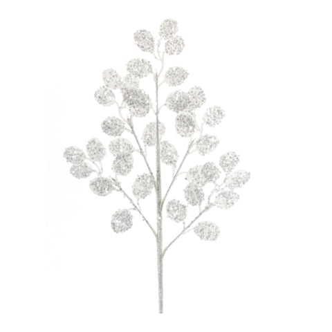 Melrose Modern Home Decorative Silver Dollar Spray (Set of 6) 23.25" H Polyester