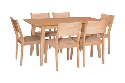 Powell Cadence 7-Piece Dining Set with Natural Finish D1276D19PC7