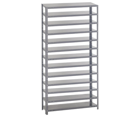 Quantum Storage Systems 1875-000 Shelving Unit for Shelf Bin System (Bins Sold Separately), 18" W x 36" D x 75" H