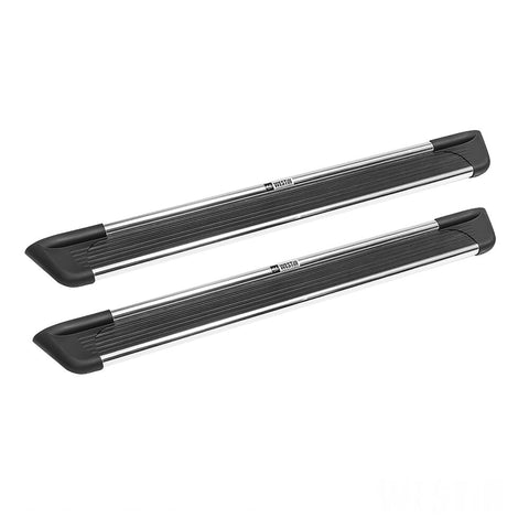 Westin 27-6620 Sure-Grip Running Boards Aluminum Polished Pair 72 in. (Required Mounting Kit Sold Separately)