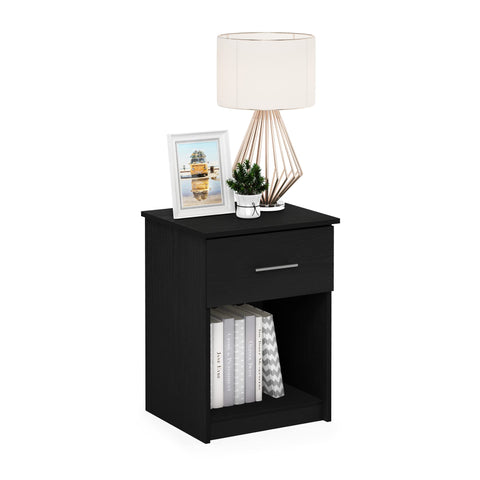 Furinno Tidur Nightstand with Handle with One Drawer Americano
