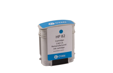 Clover Remanufactured Ink Cartridge Replacement for HP C4911A 82 | Cyan