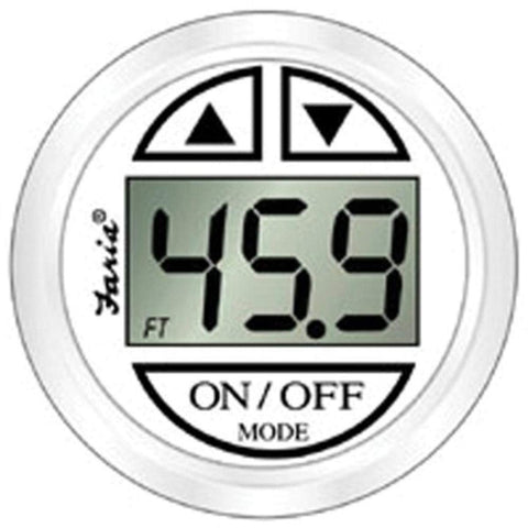 Faria - 3003.3649 13151 Dress Depth Sounder (in-Hull Mounted Transducer) SN2010-2", White