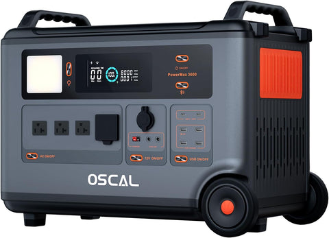 OSCAL PowerMax 3600 Portable Power Station